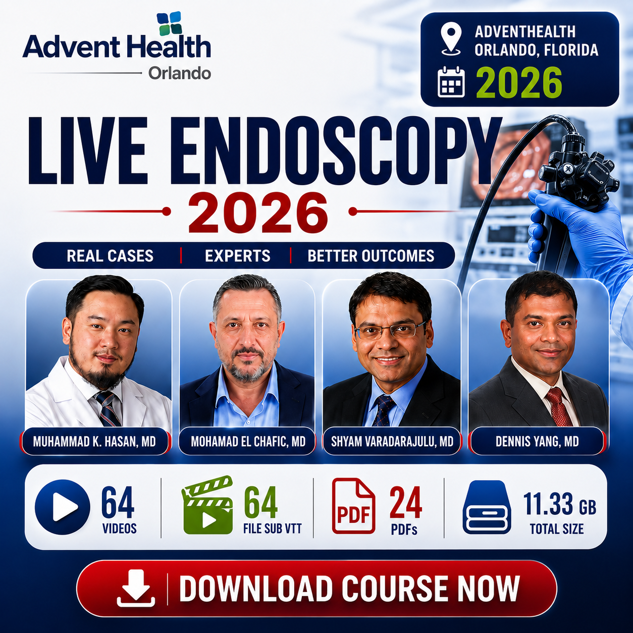 AdventHealth Orlando Live Endoscopy 2026