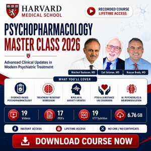 Harvard Psychopharmacology A Master Class 2026