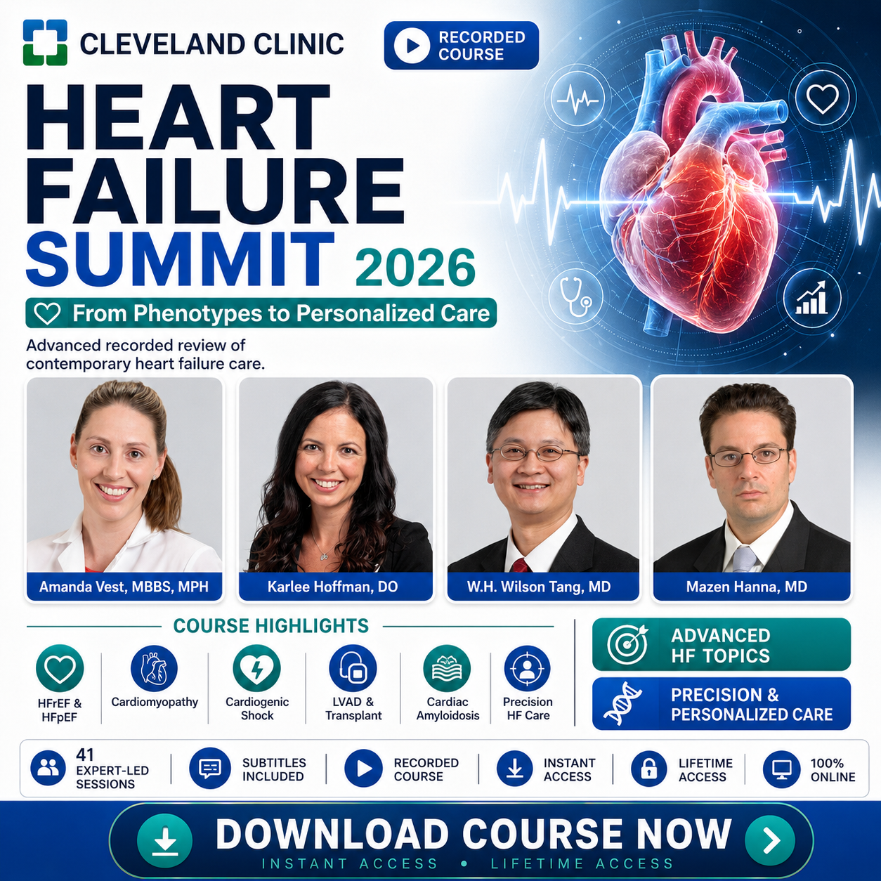 Cleveland Clinic Heart Failure Summit 2026 course cover