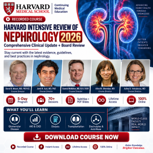 Harvard Intensive Review of Nephrology 2026 – Videos + Subtitles + PDF Slides