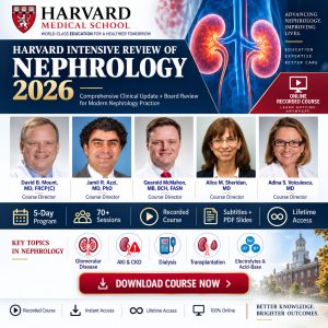 Harvard Intensive Review of Nephrology 2026 – Videos + Subtitles + PDF Slides recorded course image