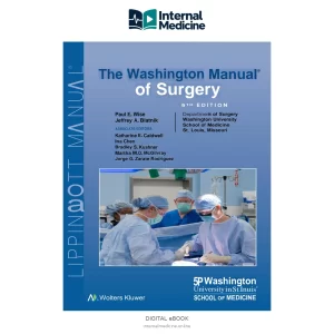 The Washington Manual of Surgery — 9th Edition — original book cover in the Internal Medicine digital eBook template